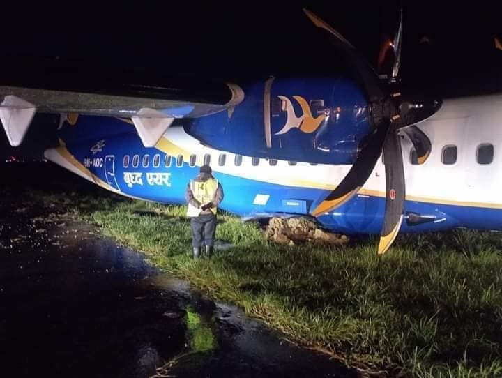 Buddha Air ATR 72 Overruns Runway at Bhadrapur, No Injuries Reported