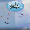 Two Fighter Jets Collide And Crash During An Air Show In Idaho. 4 Crew Members Safely Ejected
