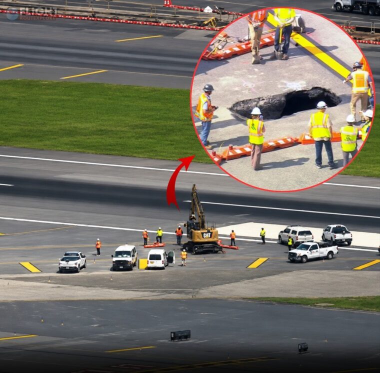 Sinkhole Shuts Runway At Laguardia Airport, Delaying Flights, Port Authority Warns