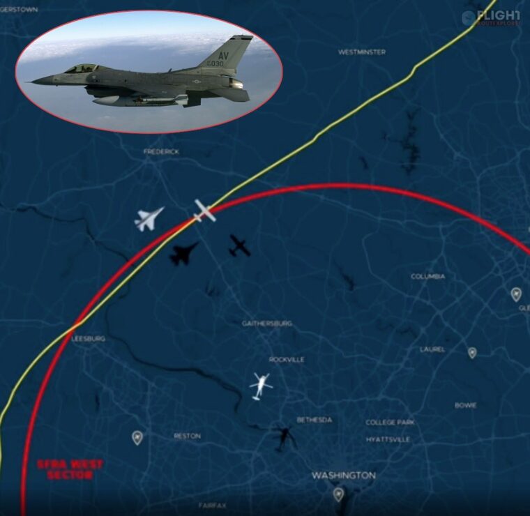 F-16 Fighters Intercept Plane That Entered Restricted Airspace Over D.C.