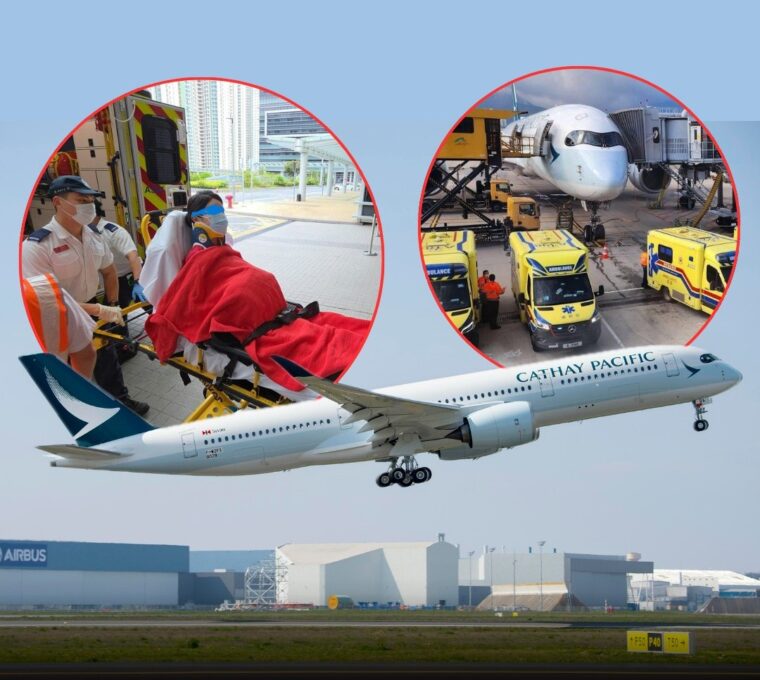 Cathay Pacific A350 With 240 Onboard Encountered Strong Turbulence – Injures 10 Onboard