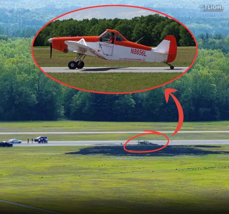 Pilot Dead In Plane Crash At Saratoga County Airport – Aircraft Nosed Over When Towing A Glider That Pitched Up