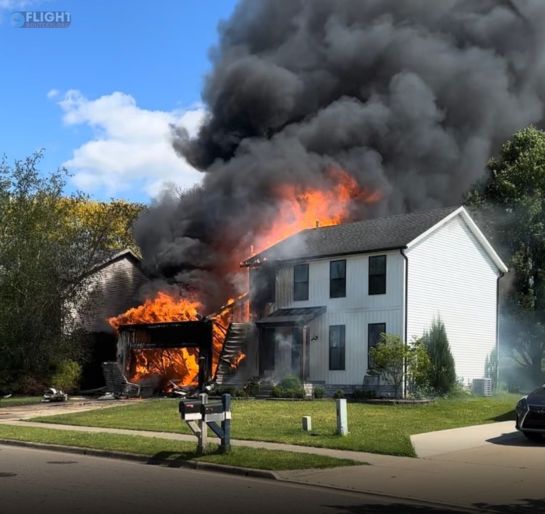 Caught On Doorbell Cameras: NTSB Reports Akron Piper Cherokee Went Into 1,000-Foot Death Spiral Before Fiery House Crash