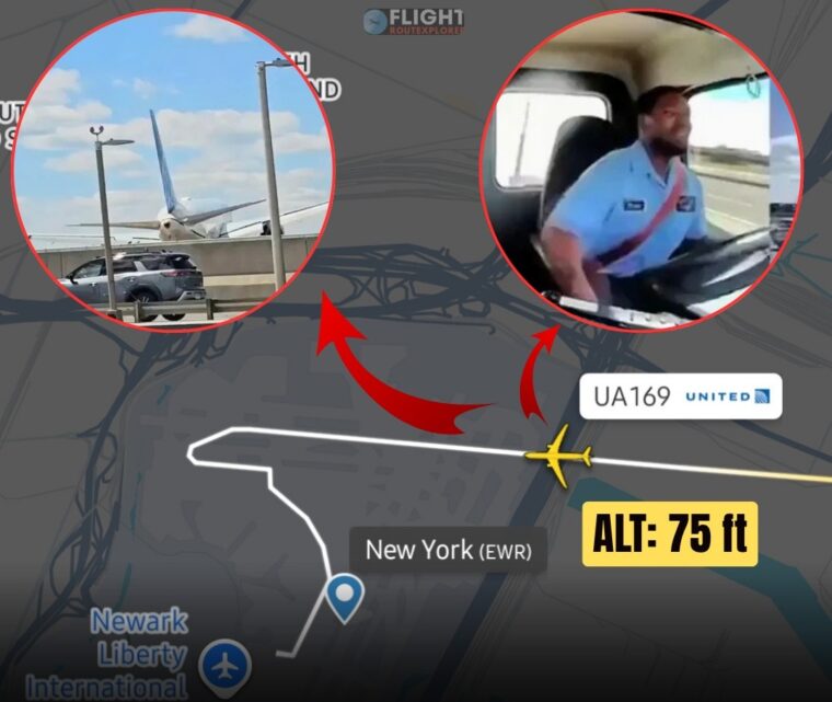 United Flight Carrying 221 Passengers Hits Pole And Truck On Approach To Newark