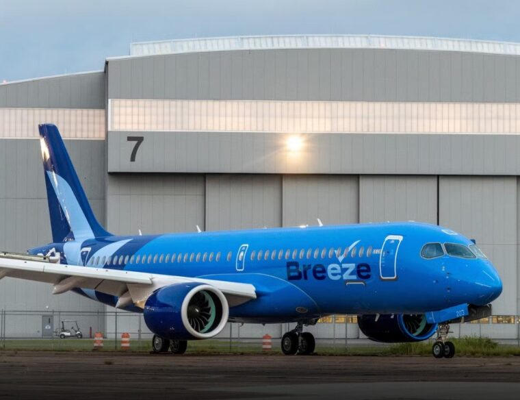Breeze Airways Expands Network With 11 New Domestic & International Routes Using Airbus A220-300s
