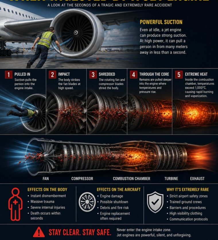 What Happens To The Human Body When Ingested By A Jet Engine