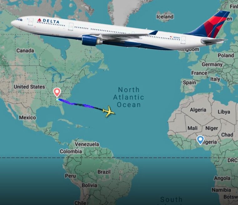 “Welcome Back To Atlanta!” Delta’s Nigeria-Bound Airbus A330 Pulls An 8-Hour Atlantic U-Turn After “Flight To Nowhere”