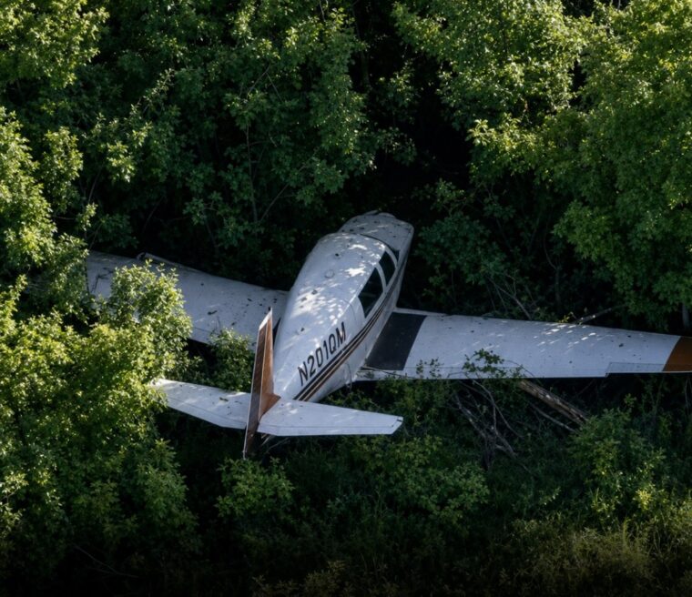 Small Plane Makes Emergency Landing In Morris, IL – Appears To Crash Into Trees