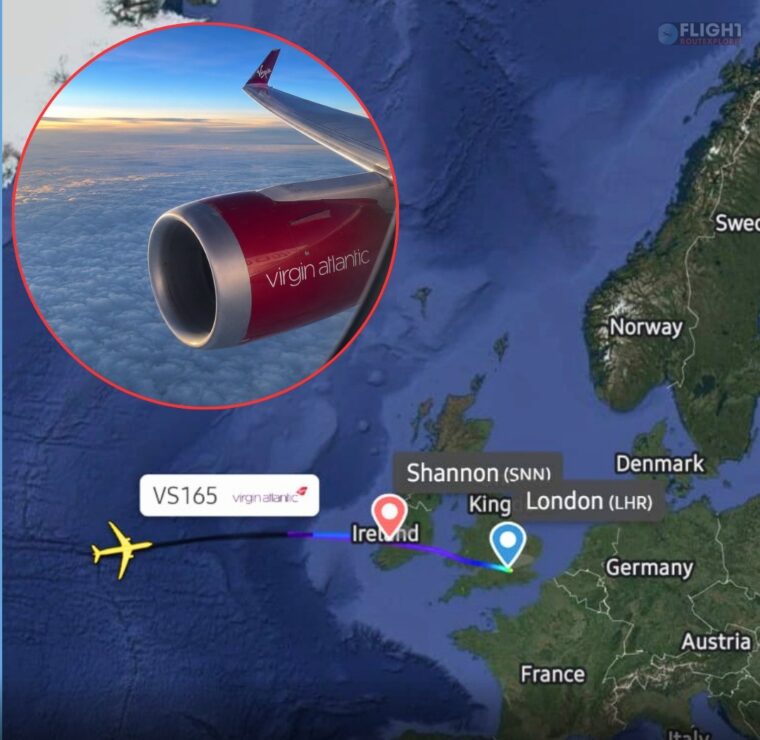 Virgin Flight U-Turns After Mid-Atlantic Engine Failure At 35,000 Feet