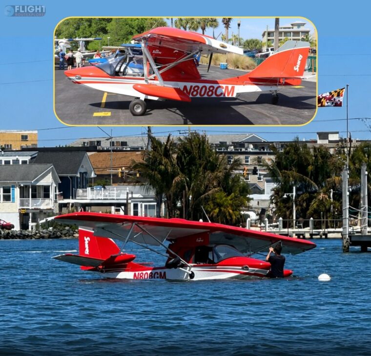 Float Falls Off Mid-Flight! SeaRey Amphibious Aircraft Makes Dramatic Emergency Landing In Assawoman Bay Near Ocean City