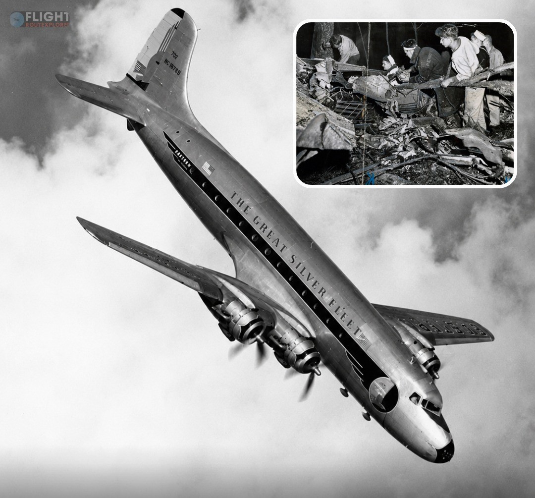 This Day 79 Years Ago: The Mysterious Dive Of Eastern Air Lines Flight 605 – Douglas C-54 Skymaster Crashed With 53 On Board