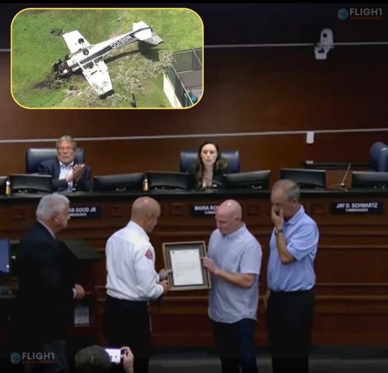 ‘You Saved My Girls’: Man Honored For Heroic Actions After Pembroke Pines Plane Crash