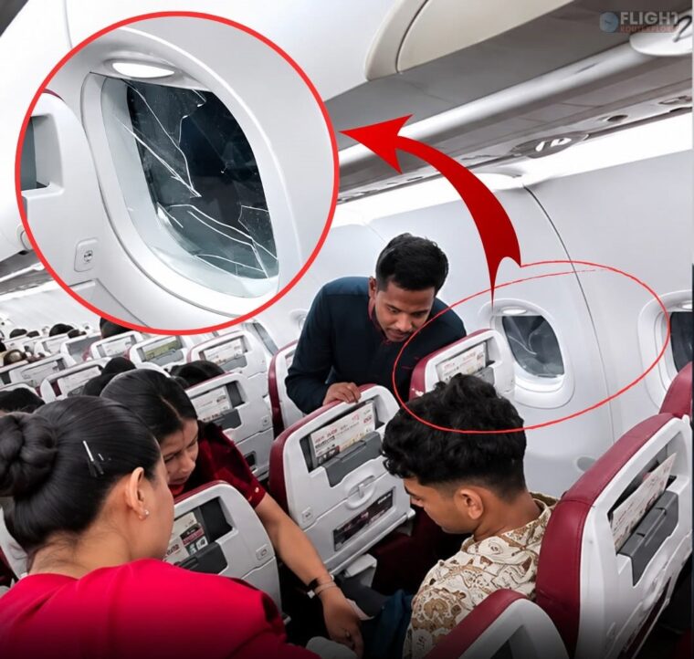 Passenger Damages Air India Aircraft Inner Pane Mid-Flight, Handed Over To Security In Delhi