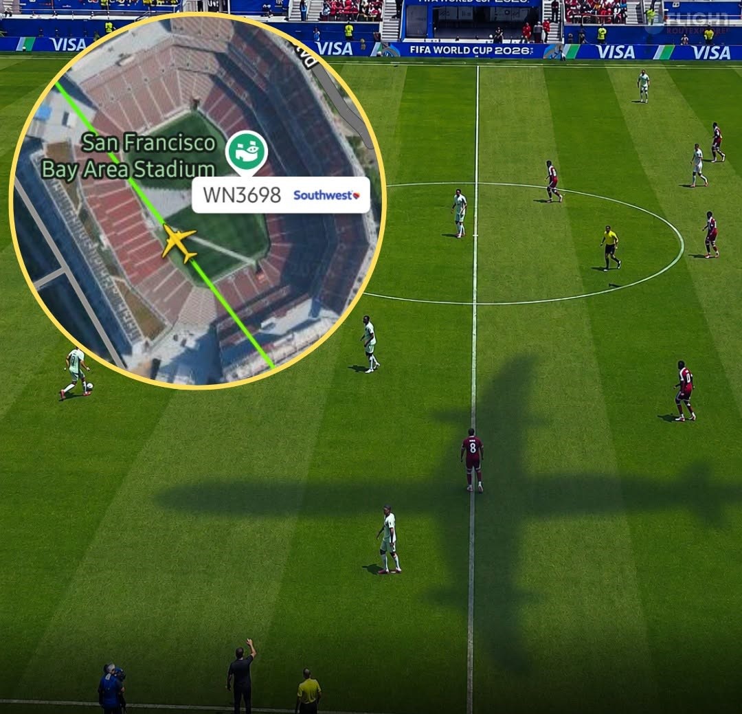 Unexpected World Cup Cameo: A Southwest Boeing 737 Max 8 Flies Over The Match!