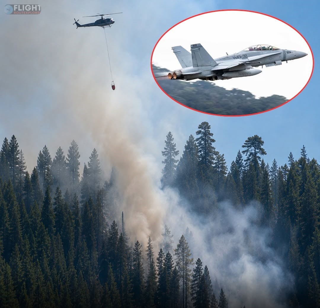 US Marine Corps F/A-18 Hornet Crashes In Washington State Woodlands, Sparks Wildfire; Pilot Ejects Safely