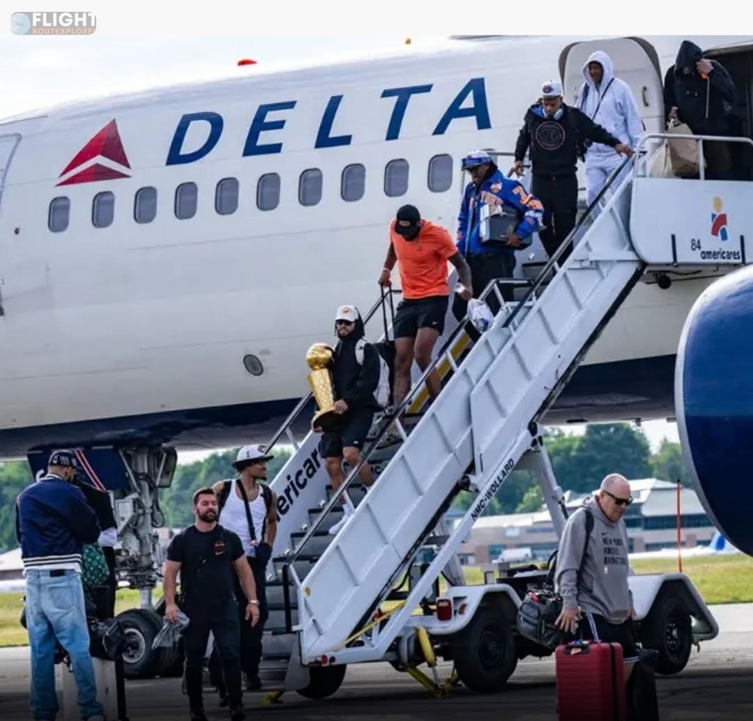 The New York Knicks’ Championship Party Didn’t Stop When They Left The Court – It Continued At 35,000 Feet