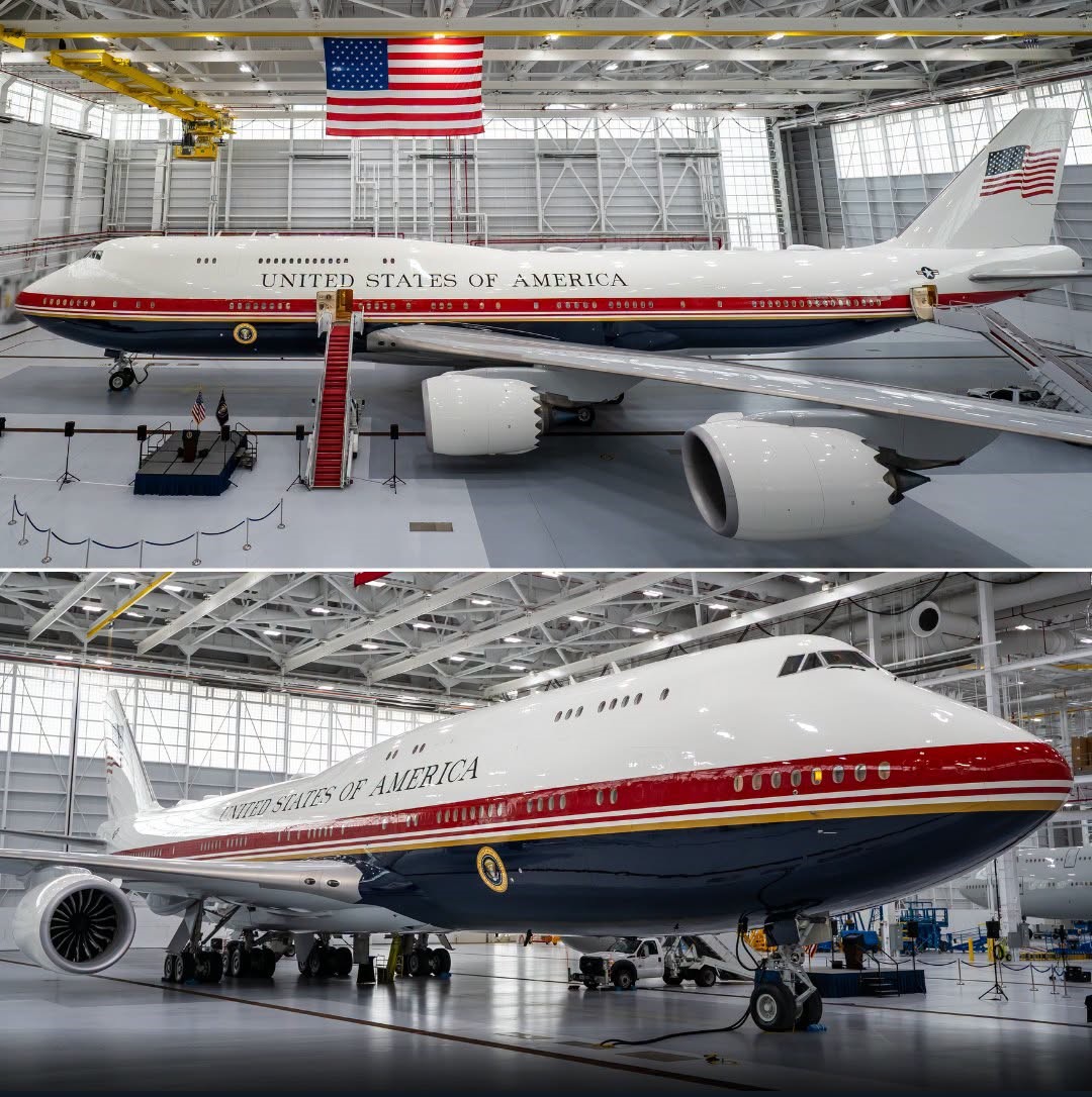 A Shiny New “Air Force One” VC-25B Bridge, Is One Step Closer To Service As Commissioning Flight Begins – The “Final Exam” For The Aircraft Modification