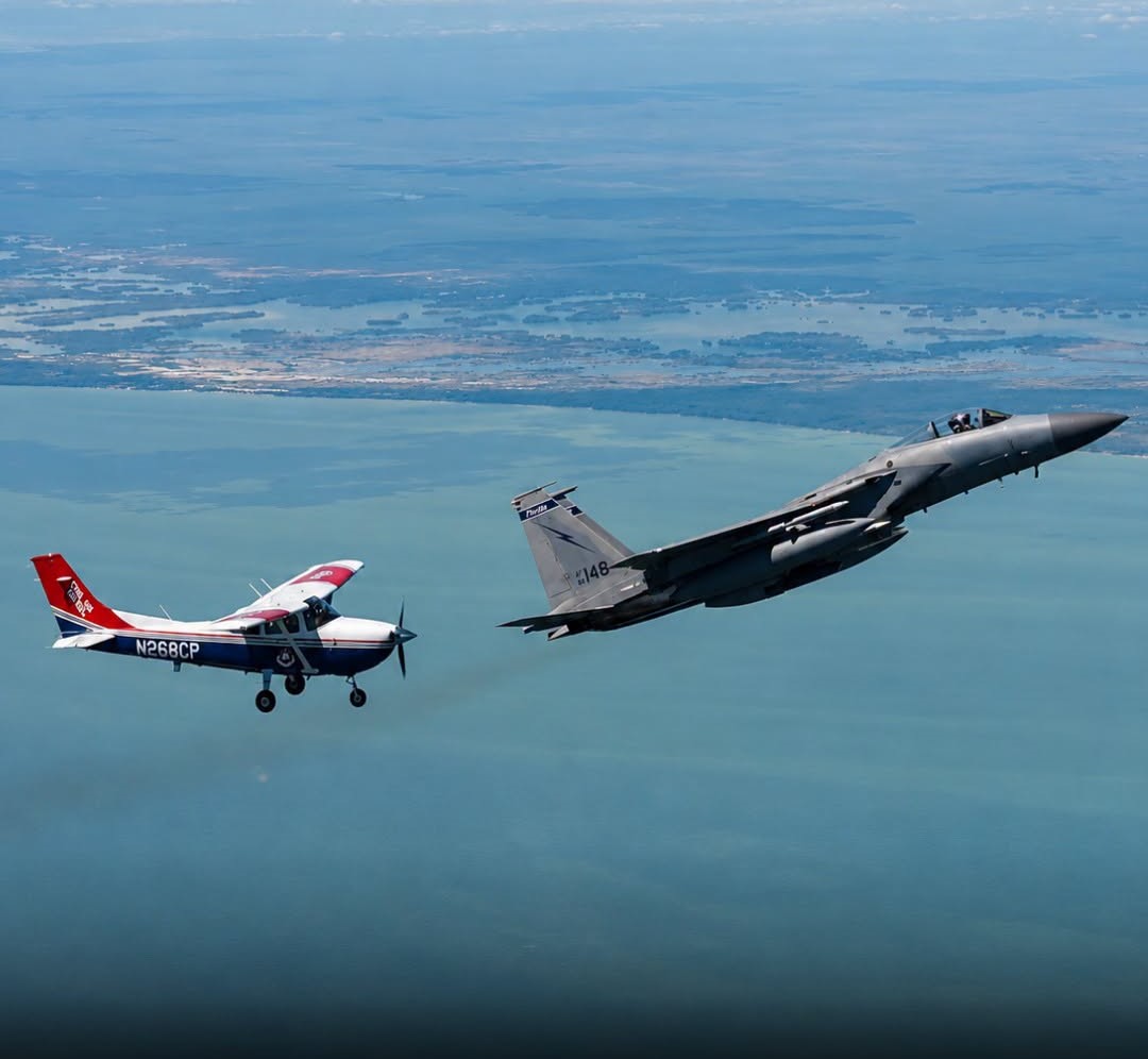 F-16 Intercepts Civilian Plane Violating Restricted Airspace Over Hagerstown, Maryland