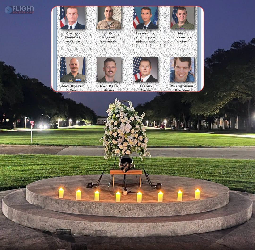 Memorial Established At Barksdale Air Force Base To Honor Eight Airmen Who Lost Their Lives In B-52 Stratofortress Crash, Callsign Torch 11