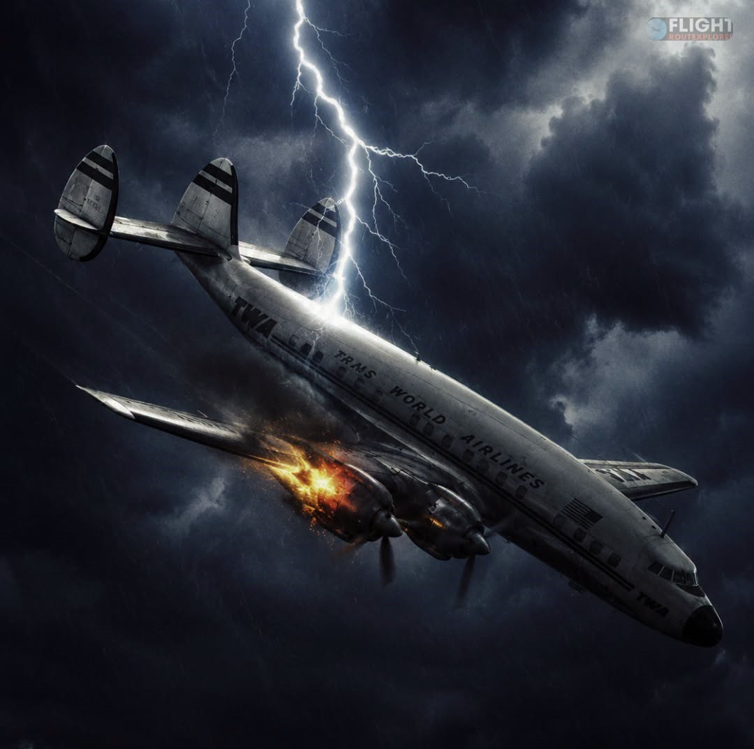 Today in 1959: The Lightning Strike That Triggered a Deadly Mid-Air Fuel Tank Explosion – The Tragic Story of TWA Flight 891