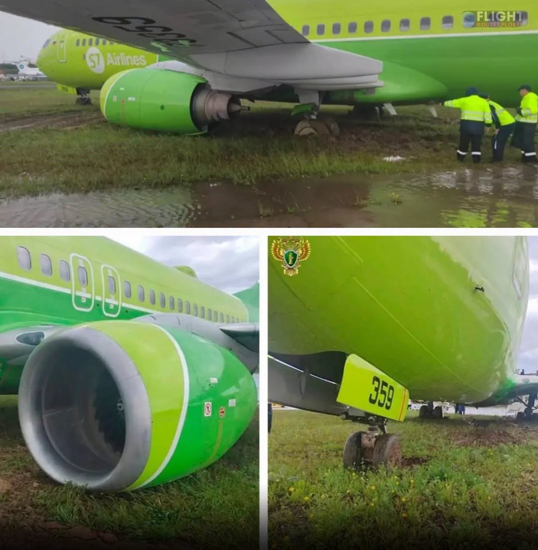 S7 Airlines Boeing 737-800 Veers off Runway After Landing at Mirny Airport, Russia – All 179 on Board Safe