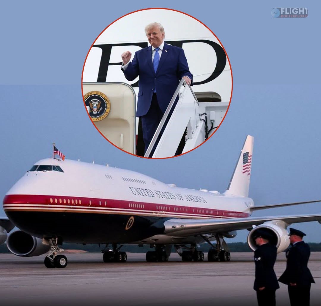 Trump Takes Inaugural Flight Aboard New Air Force One Ahead of Library Debut Honoring Famed Outdoorsman