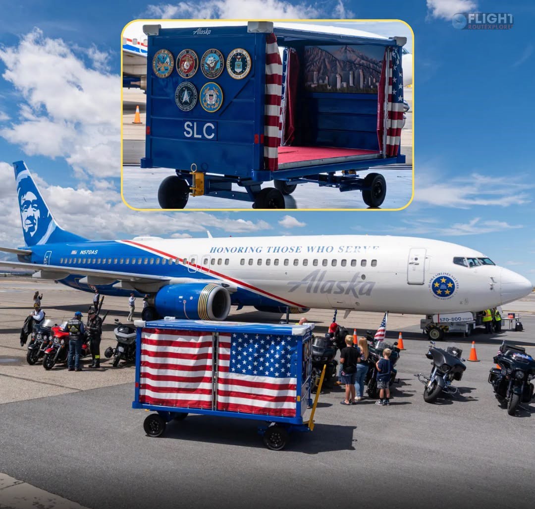 Alaska Airlines Unveils Fallen Soldier Cart at Salt Lake City International Airport to Honor America’s Military Heroes