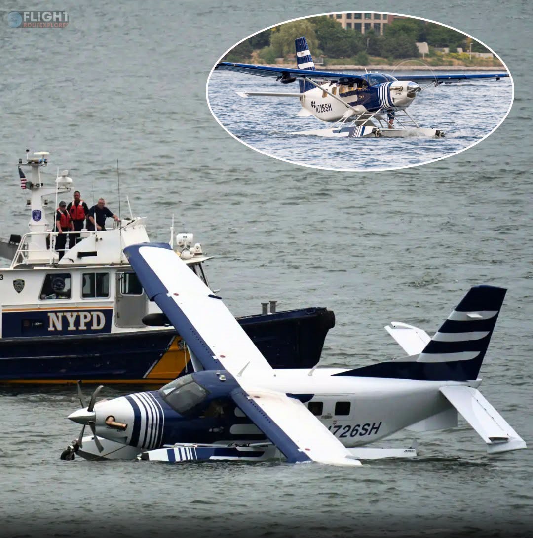 Small Plane Carrying 8 People From The Hamptons Crashes Into N.Y.C.’s East River As Seaplane Made A “Hard Landing”