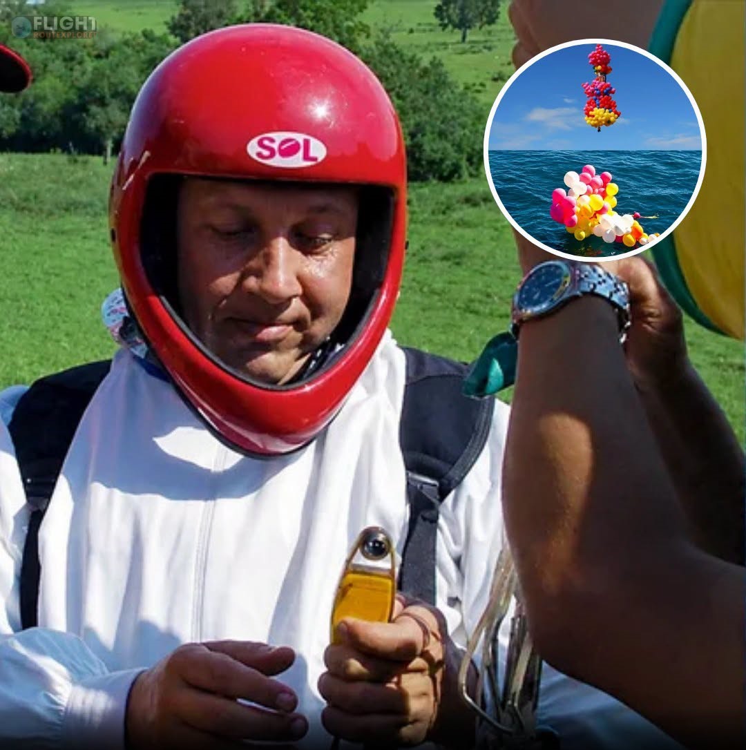 A Priest Took to the Skies in a Chair Strapped to 1,000 Balloons, But Then the Winds Changed