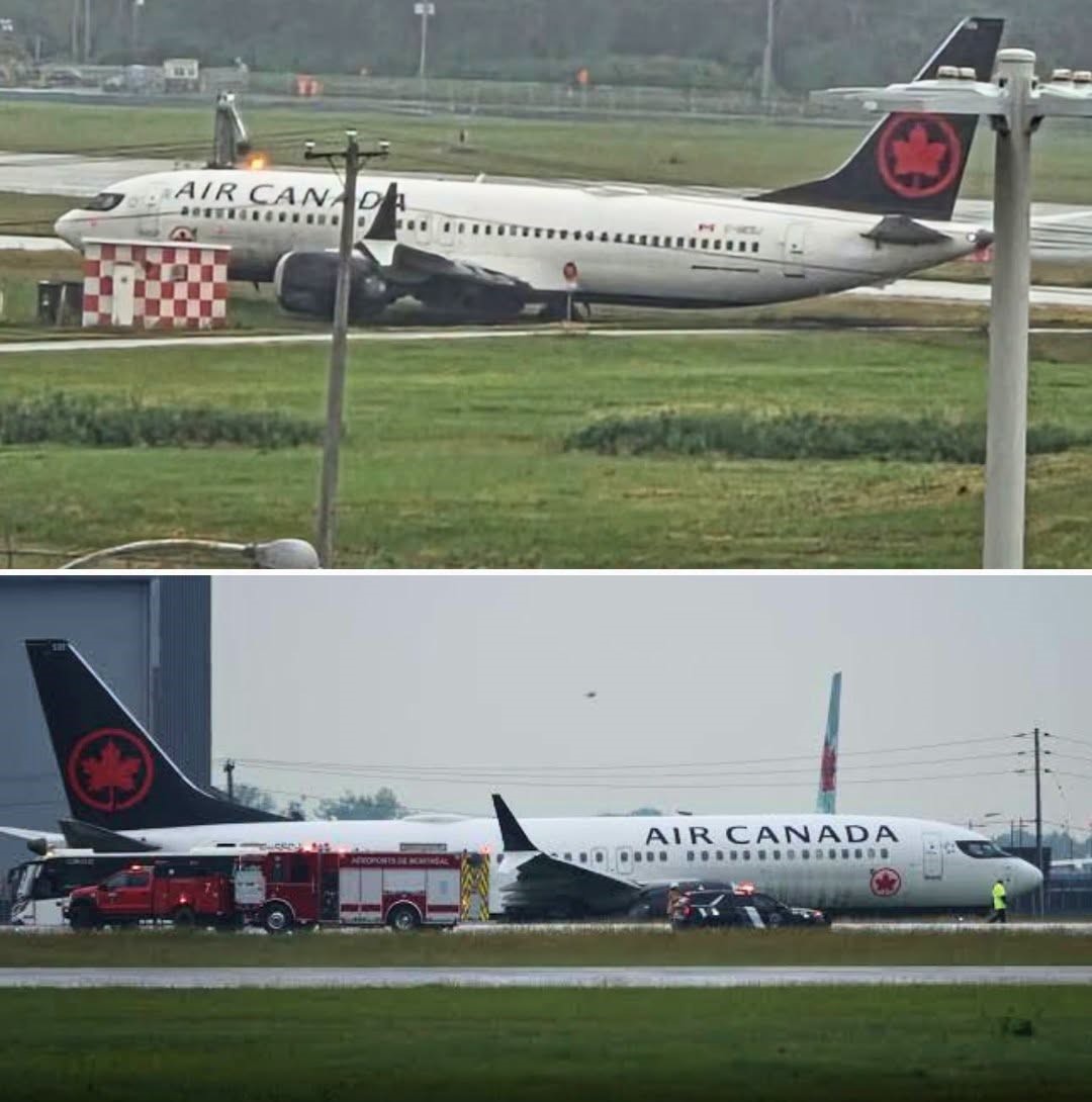 Air Canada Flight AC774 Suffers Runway Excursion at Montreal After Landing in Heavy Rain; All 162 People Safe