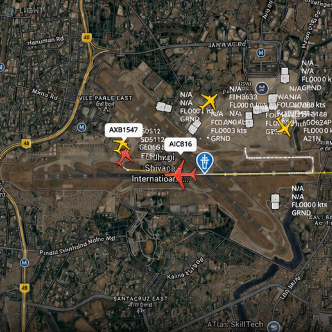 ATC Prevents Potential Runway Collision Between Two Air India Aircraft at Mumbai Airport