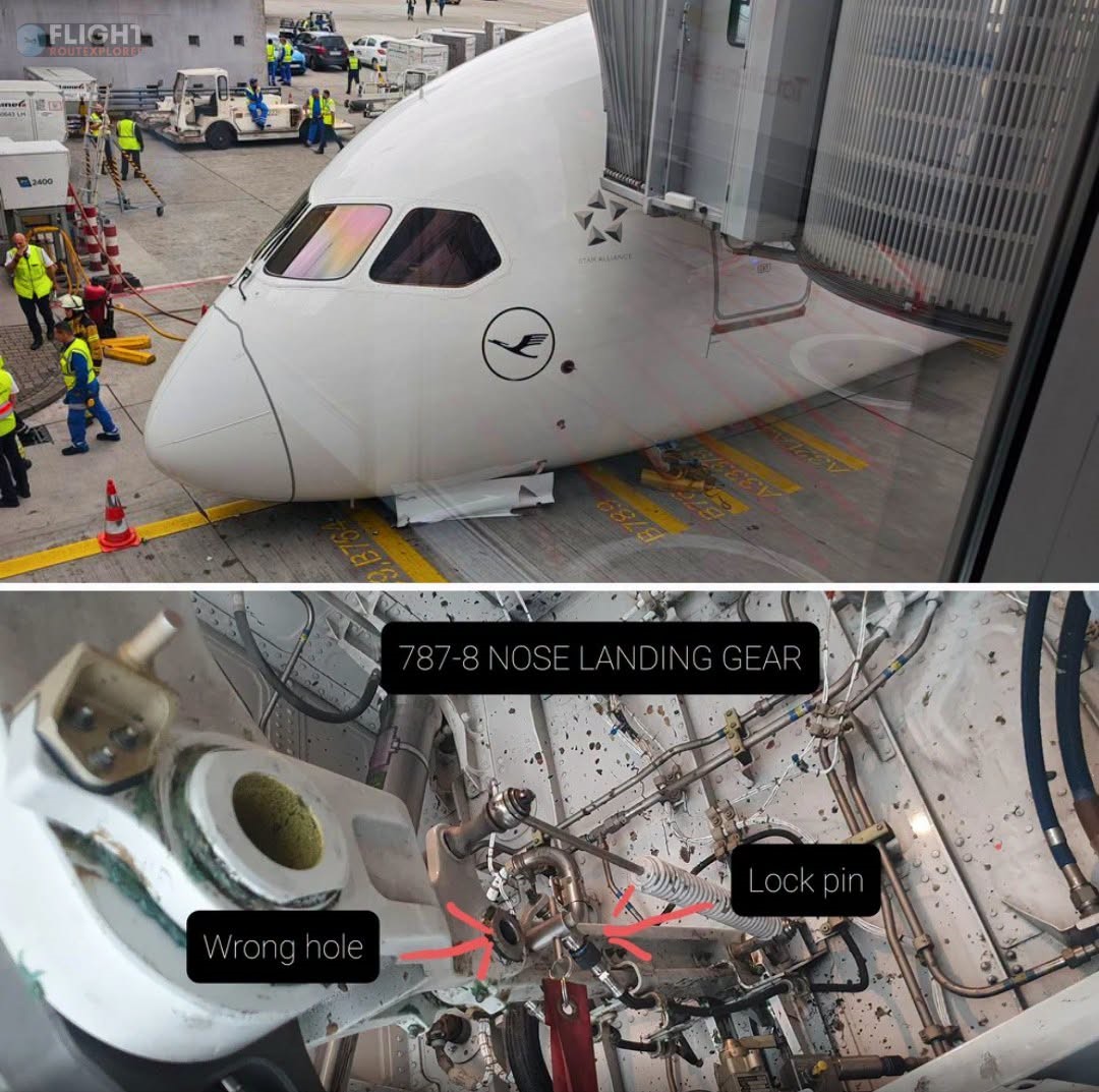 Locking Pin Was Still in Storage Box When Engineers Retracted Landing Gear of Lufthansa Boeing 787 That Collapsed at Frankfurt Airport: Investigators