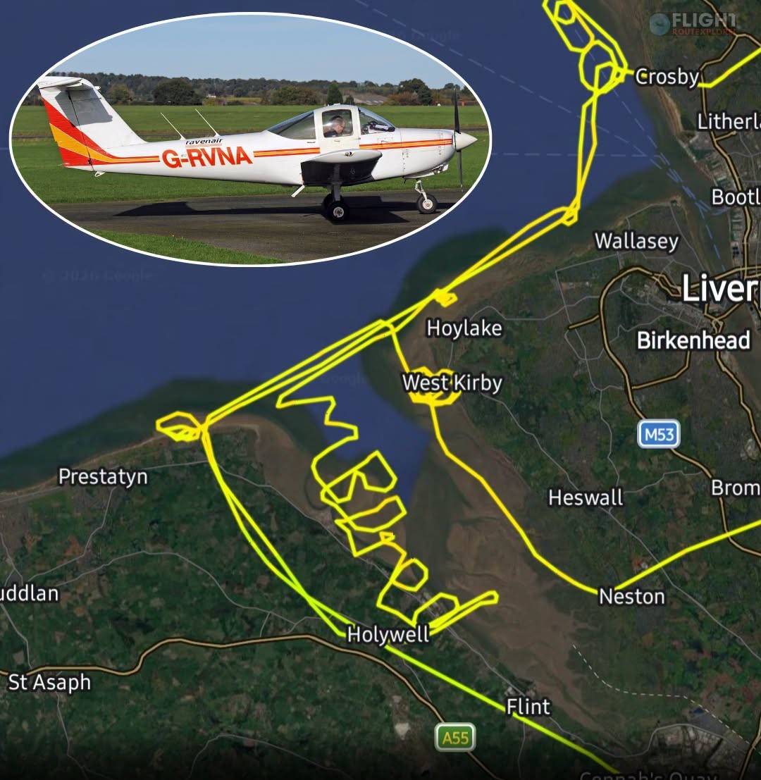 When “Just Flying In Circles” Becomes Art: The Pilot Who Spelled “I’m Bored” Across The Sky
