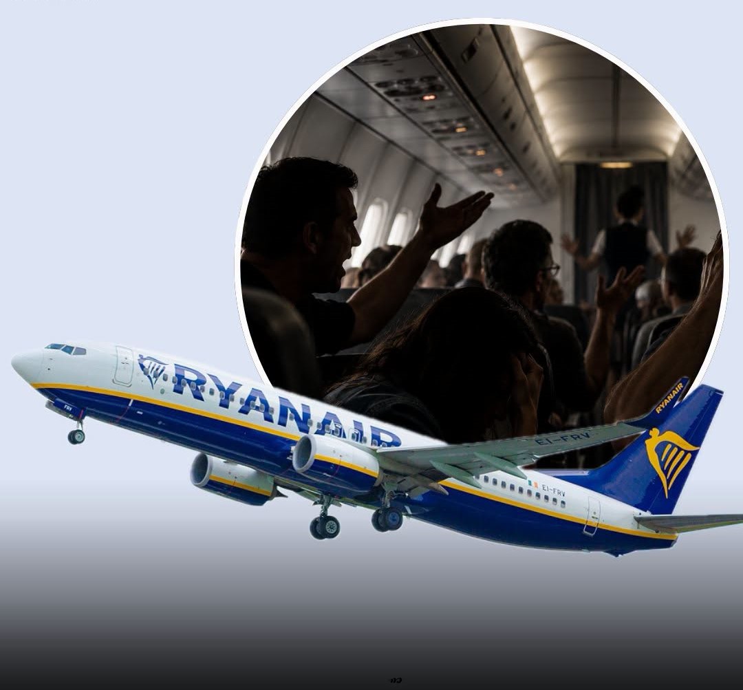 3-Hour Ryanair Trip Turns Into 12-Hour “Flight From Hell” With “Drunk” Passenger Chaos, Mid-Air “Mutiny” & Two Diversions