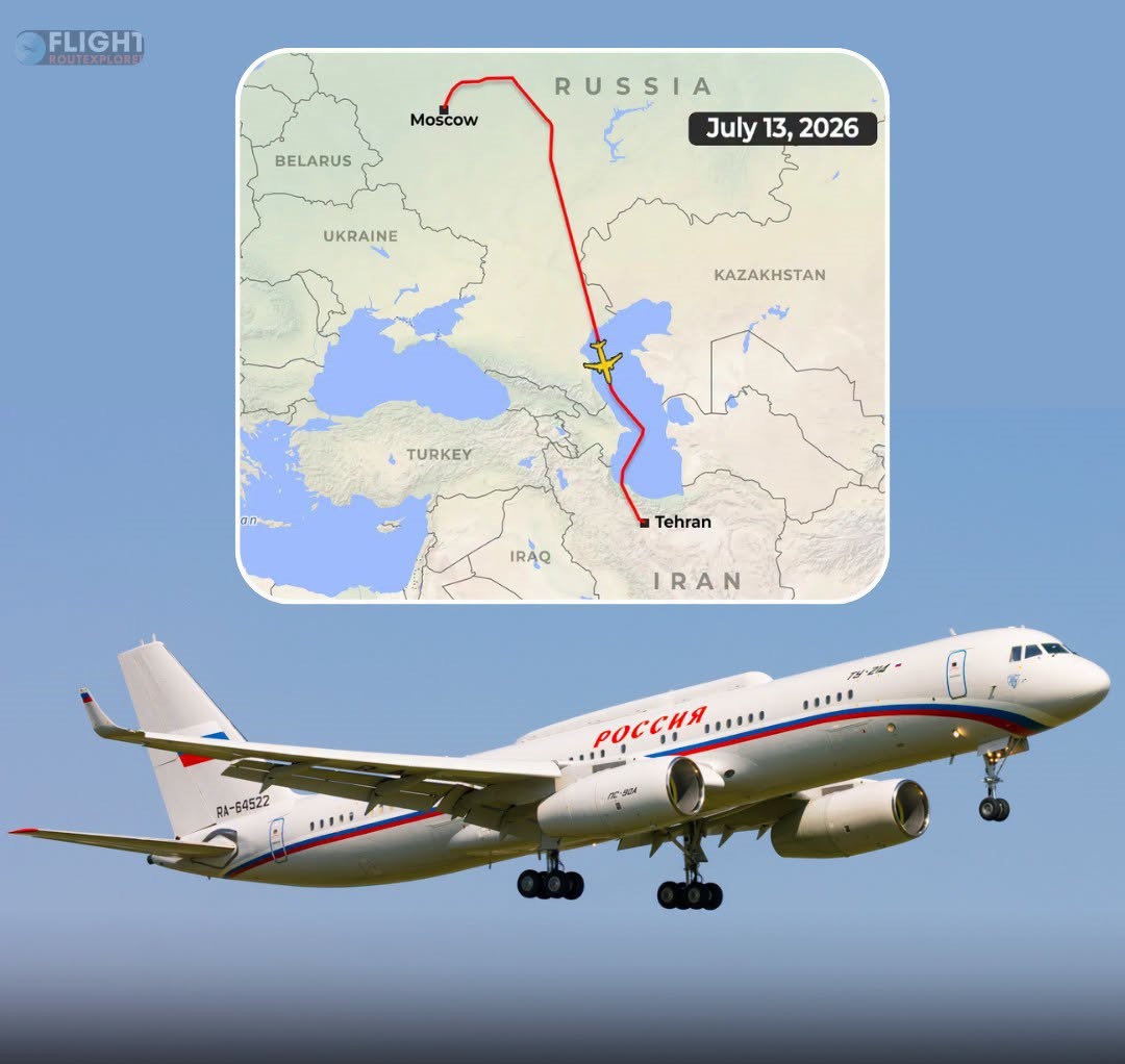 Russia’s “Doomsday” Tu-214PU Lands In Tehran Amid Iran-US Conflict, Possible High-Level Russian Visit Sparks Curiosity