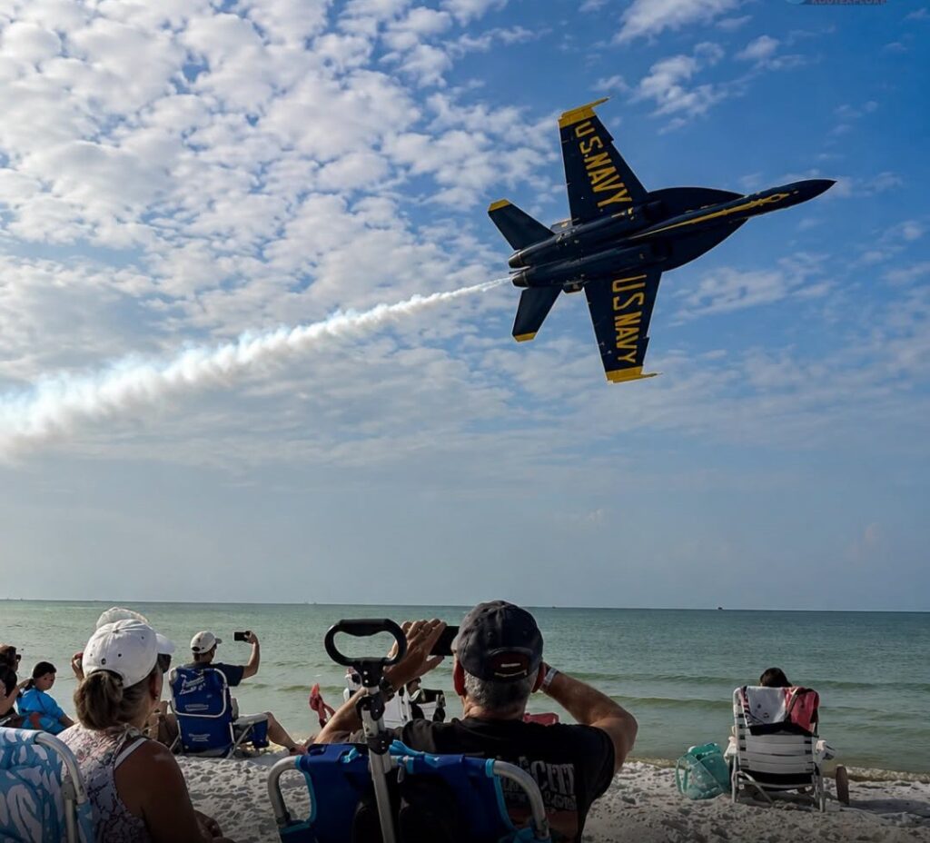 Blue Angels Investigating Low-Altitude Pass Over Pensacola Beach That Sent Chairs and Umbrellas Flying