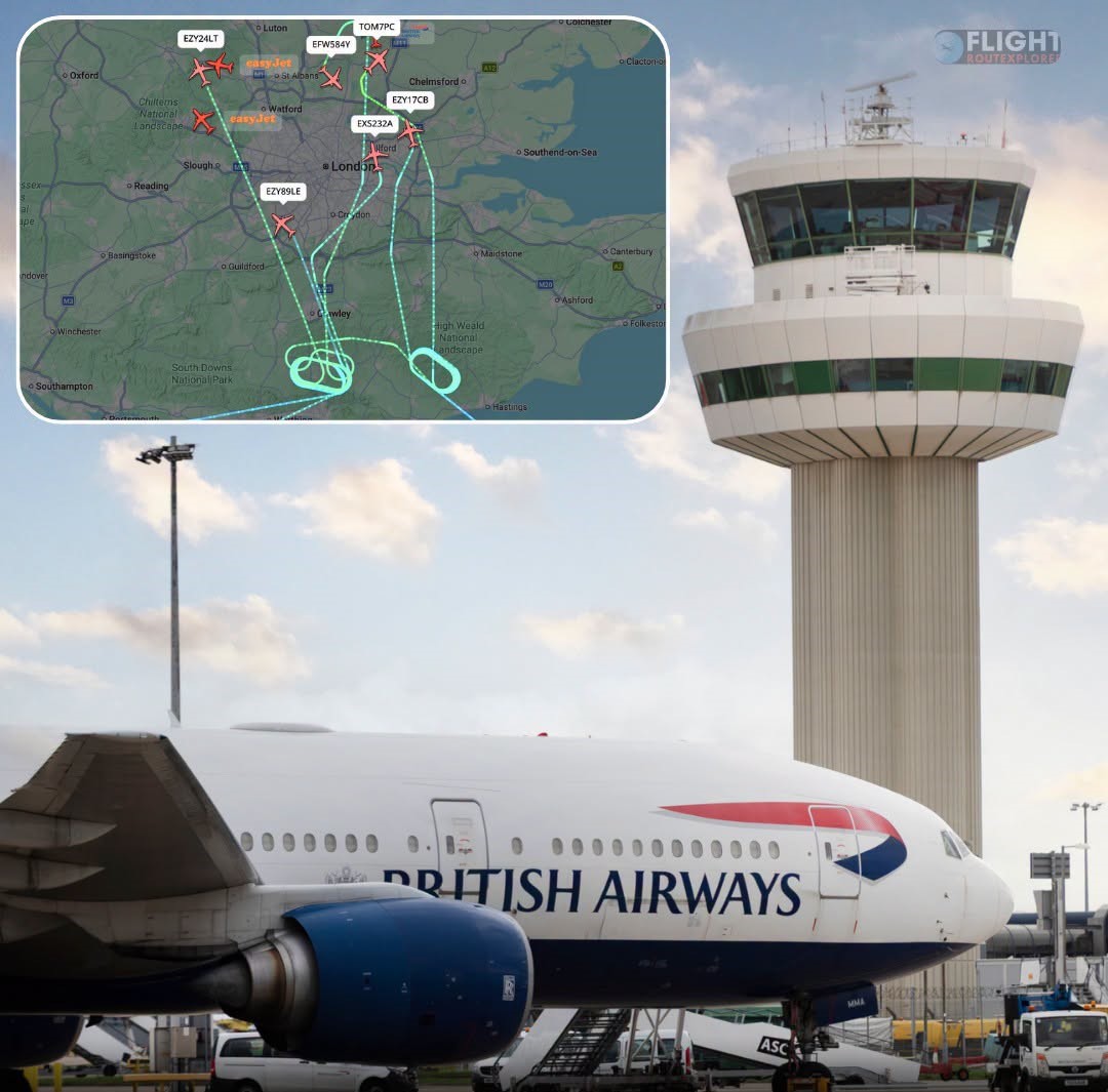 9 Flights Declare Emergency Over Gatwick as Fuel Runs Low After Runway Closure; 14 Flights Diverted