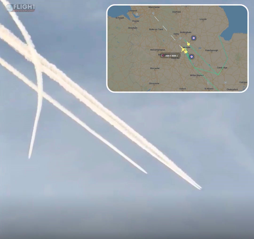 Breaking: RAF Typhoons Scramble To Escort Qatar Airways Flight QR23 After Radio Contact Lost, Boeing 777 Lands Safely At Manchester