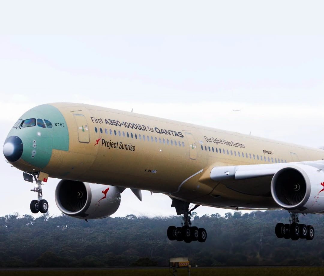 Why The Ultra-Long-Haul Qantas Project Sunrise Airbus A350 Looks A Bit “Patchwork” Or Colorful In Recent Testing Photos