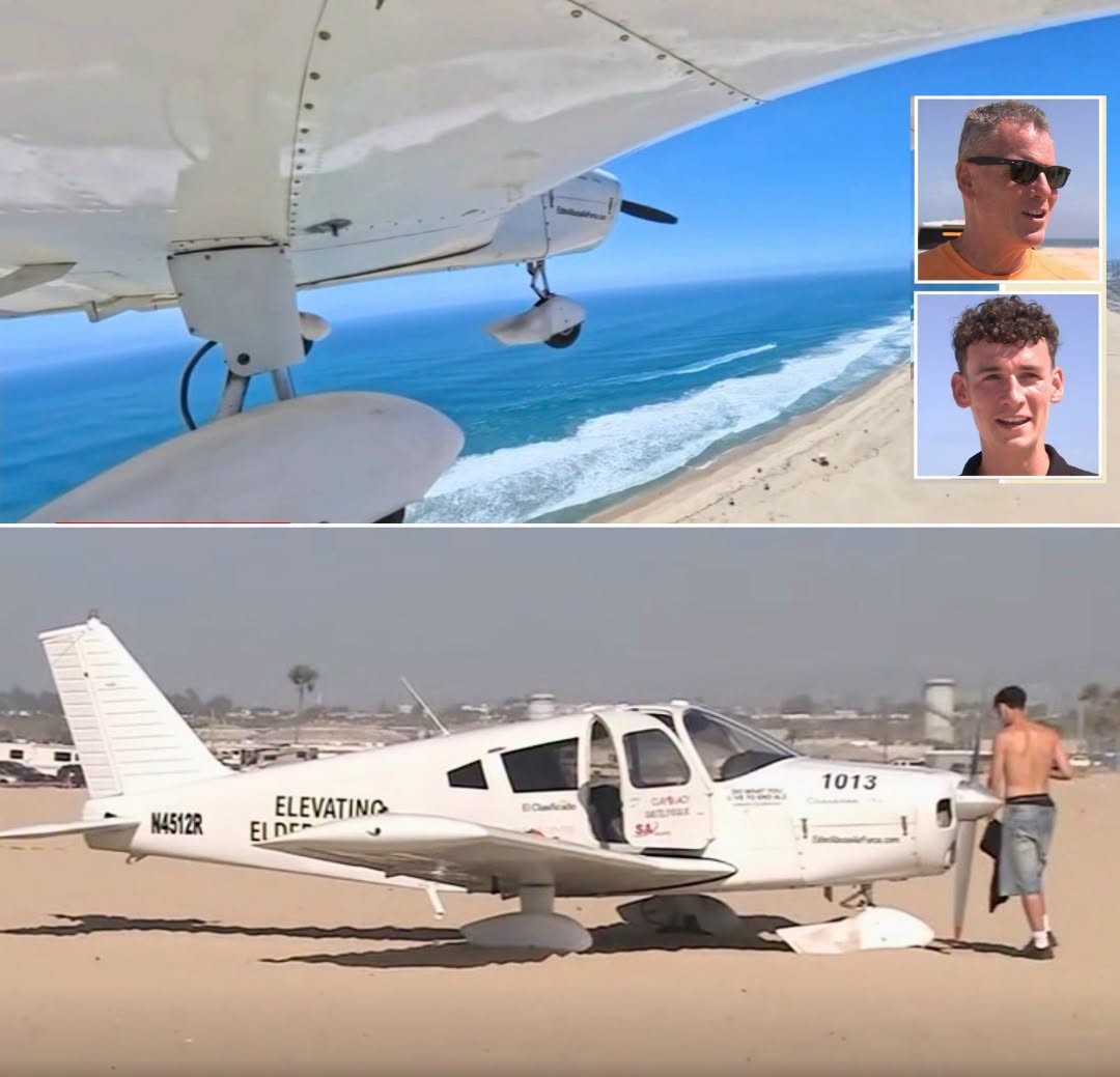 “Mayday, Mayday, Mayday. We’ve Lost Our Engine… We’ll Be Putting It Down On The Beach.” Pilot Saves Teen Nephew As Plane Lands Safely On Beach