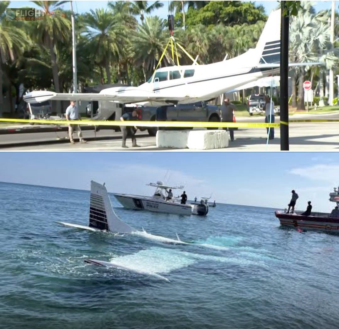 Pilot, 23, Dodges Buildings and Paddleboarders to Crash-Land Twin-Engine Plane in Ocean After Engine Failure – Walks Away Uninjured