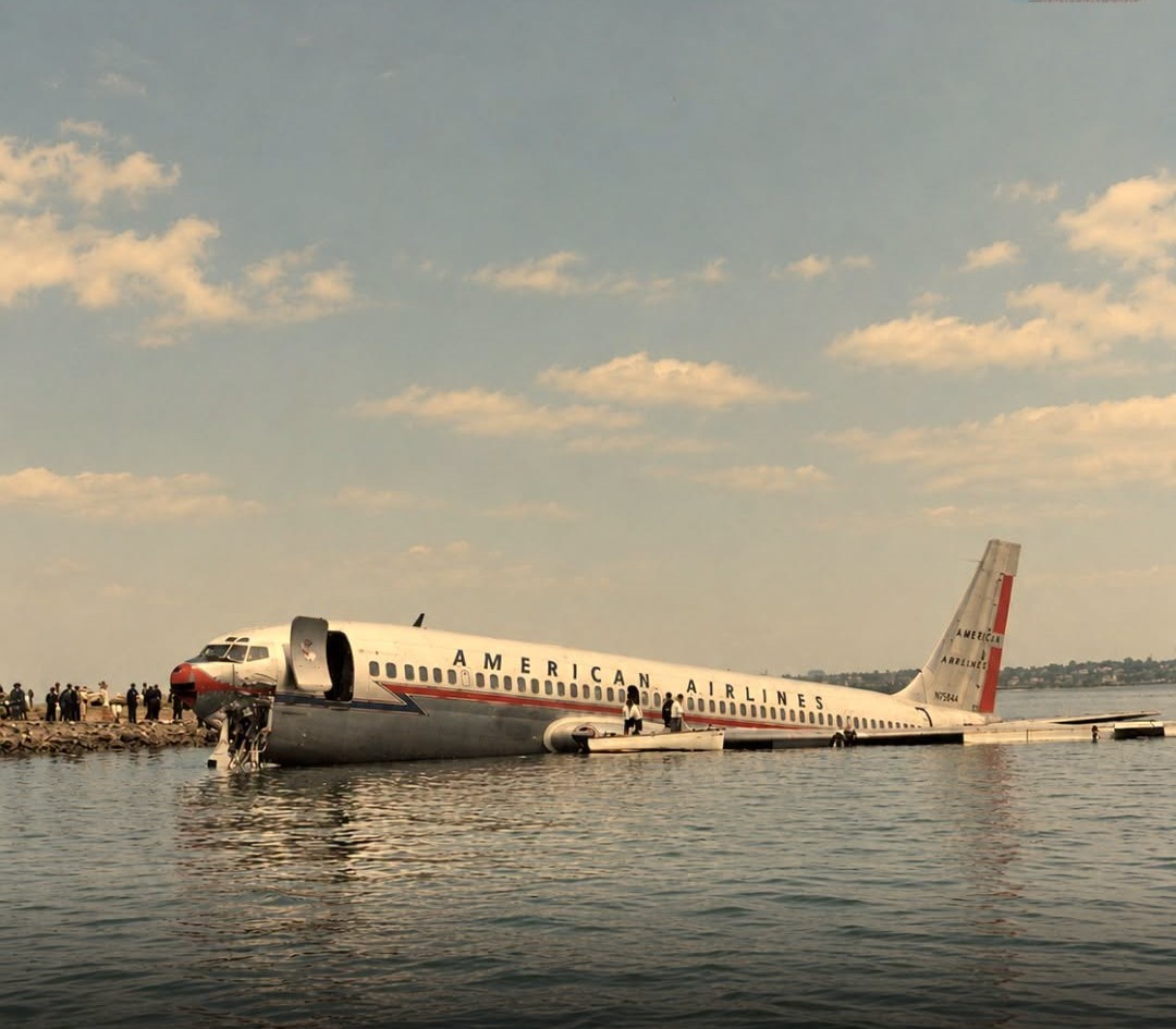 On This Day In 1961: A high-speed touchdown, poor visibility and fading runway references sent American Airlines Flight 44 into Boston’s waters – Yet all onboard survived