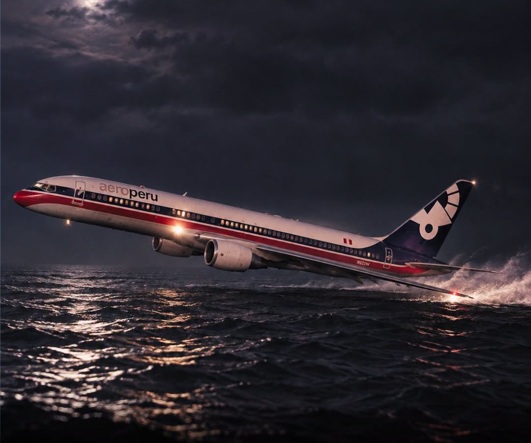 On This Day In 1996: Aeroperu Flight 603’s Blocked Sensors Due to Adhesive Tapes Triggered False Alarms, Tricking Pilots Into a Deadly Descent Over the Pacific That Killed All 70 Aboard.