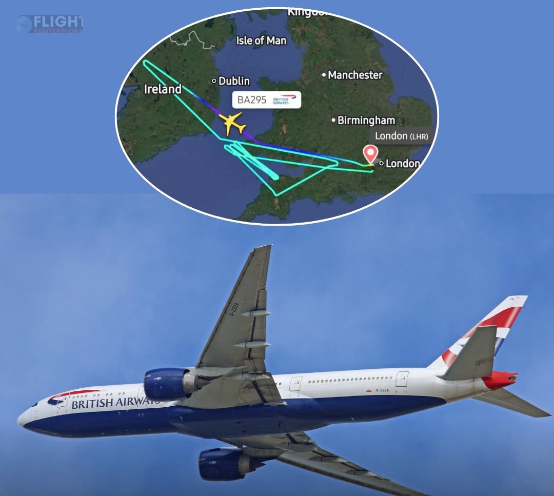 British Airways Boeing 777 to Chicago declares emergency over Ireland with 174 Passengers, plunges from 37,000 to 9,000 feet in few minutes before turning back toward London.