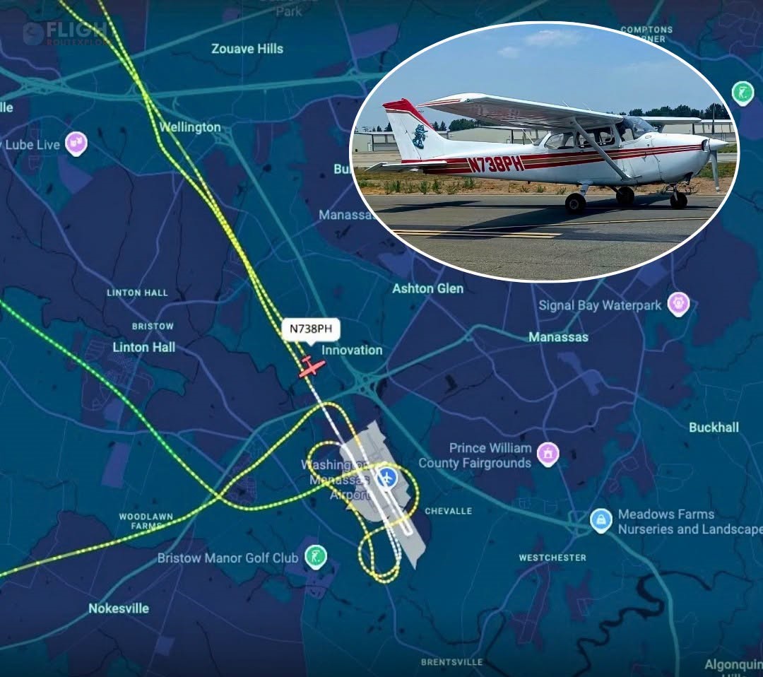 Mayday, Mayday, Mayday! I Need to Land Immediately! – Cessna 172N Loses Visual, Runs Low on Fuel as ATC Guides Pilot to Manassas. ATC Audio.