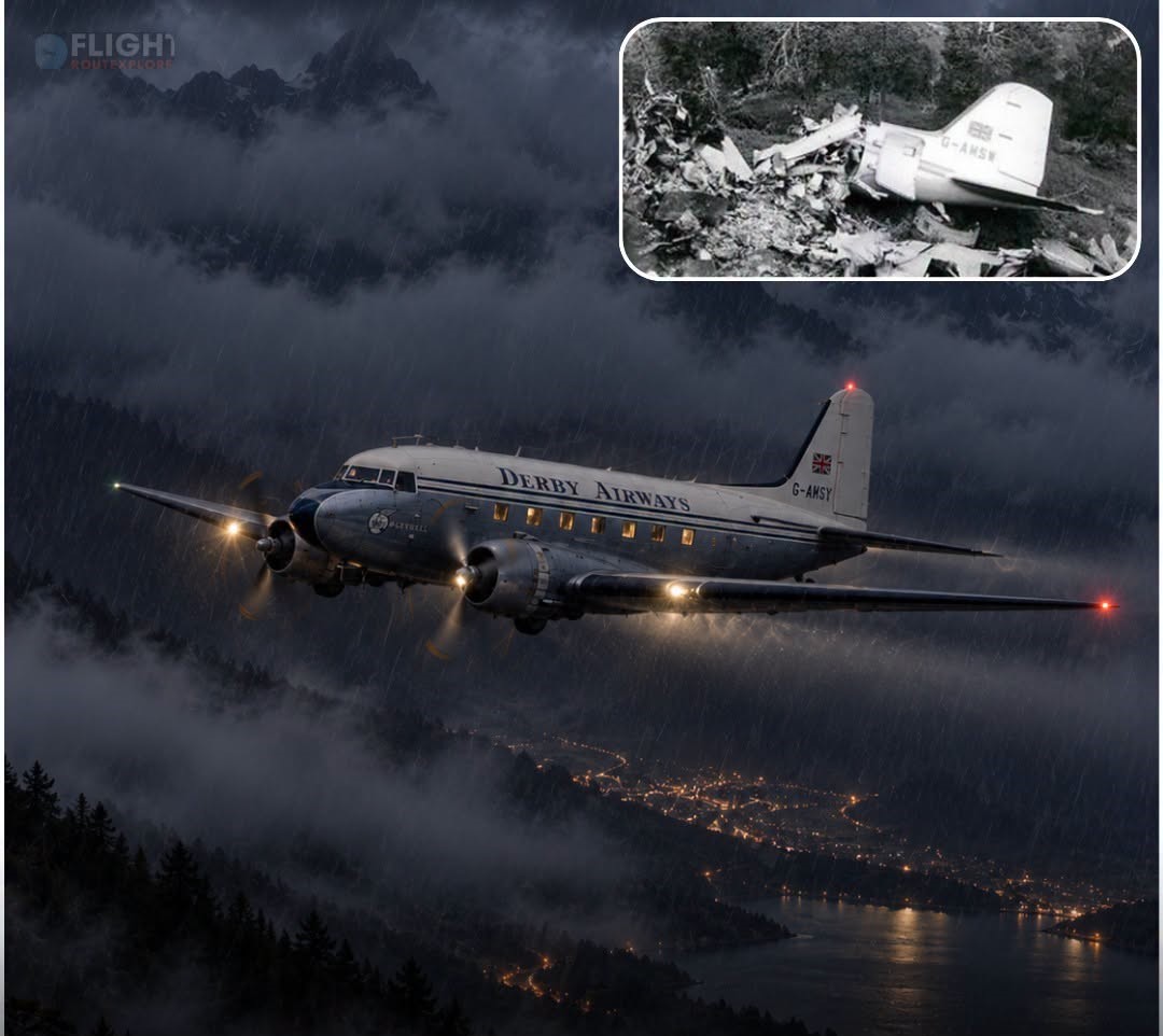 On This Day In 1961: Derby Aviation Dakota Struck Mount Canigó in Darkness, Killing All 34 Aboard- A Navigation Mystery Exposed Dangerous Charts, Low Safety Altitude and a Fatal Course Deviation