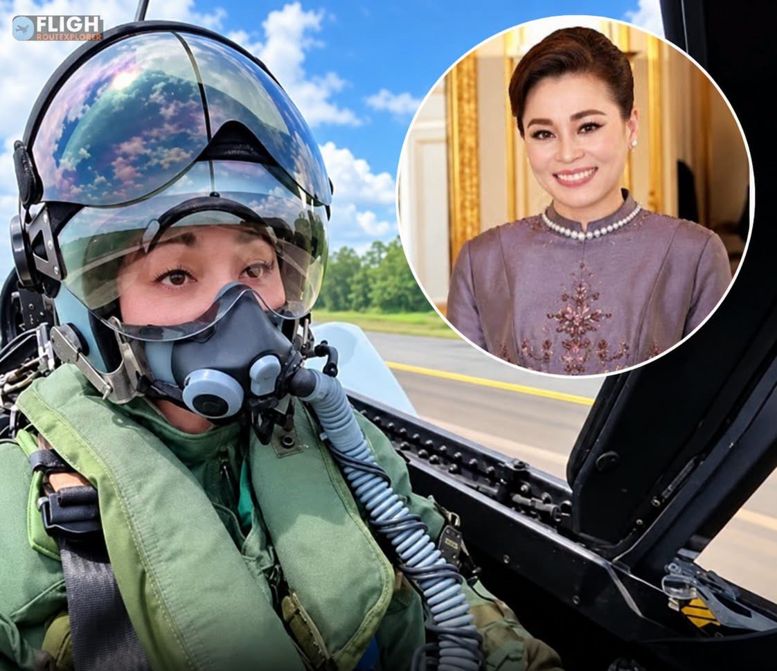 Thailand’s Queen Suthida Flies Soloin JAS 39C Gripen Fighter Jet After Weeks of Training, Completing a Major Aviation Milestone as King Presents Her with Honorary Insignia